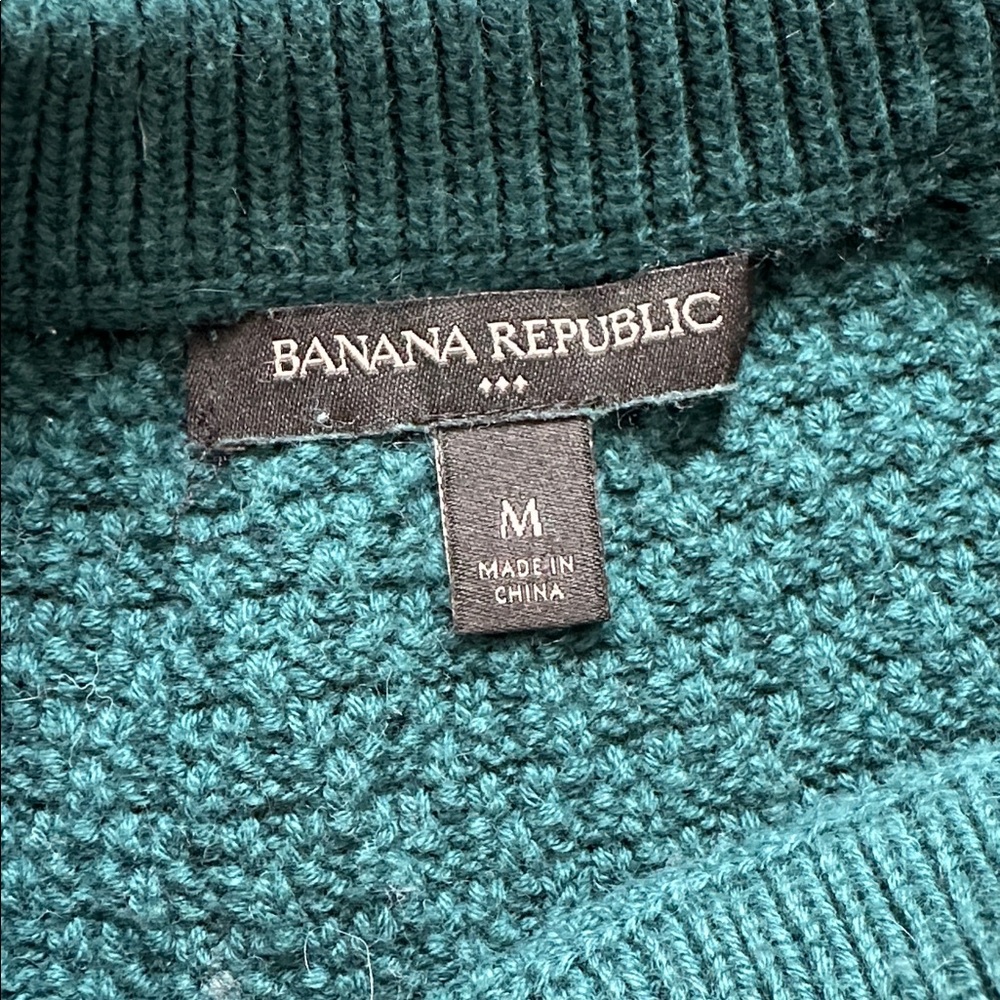 Banana Republic Teal Crew Neck Sweater - Picture 4 of 6